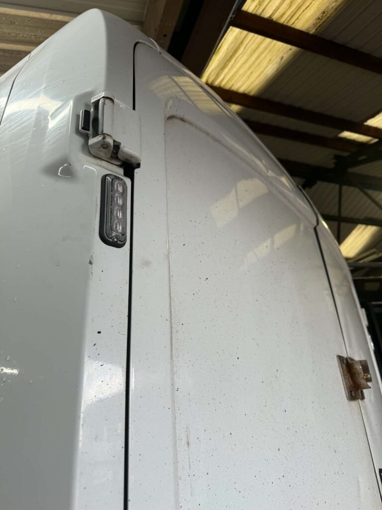 LED marker light fitted to the door pillar of a Congleton trade van