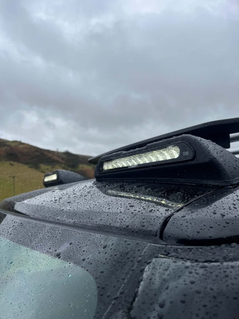 LED light bar fitted to a 4x4 used on High Peak roads around Buxton